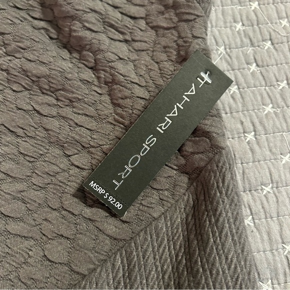 Tahari Sport Women’s Gray Hoodie with Mock Turtleneck Size L $92 - Picture 6 of 8